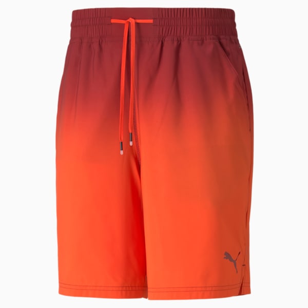 Fade Printed Woven 7" Men's Training Shorts, Intense Red, extralarge
